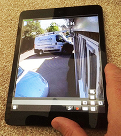 cctv on smartphone Ampney Crucis