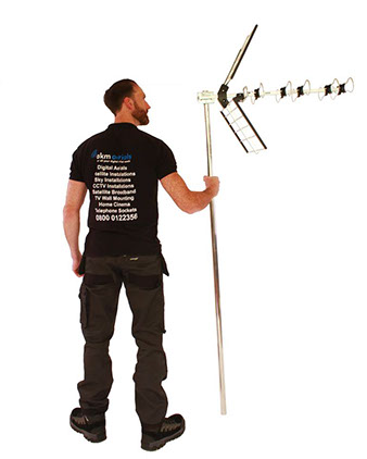 aerial man Ampney Crucis
